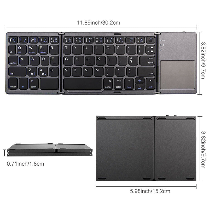 Faltbare Bluetooth Tastatur