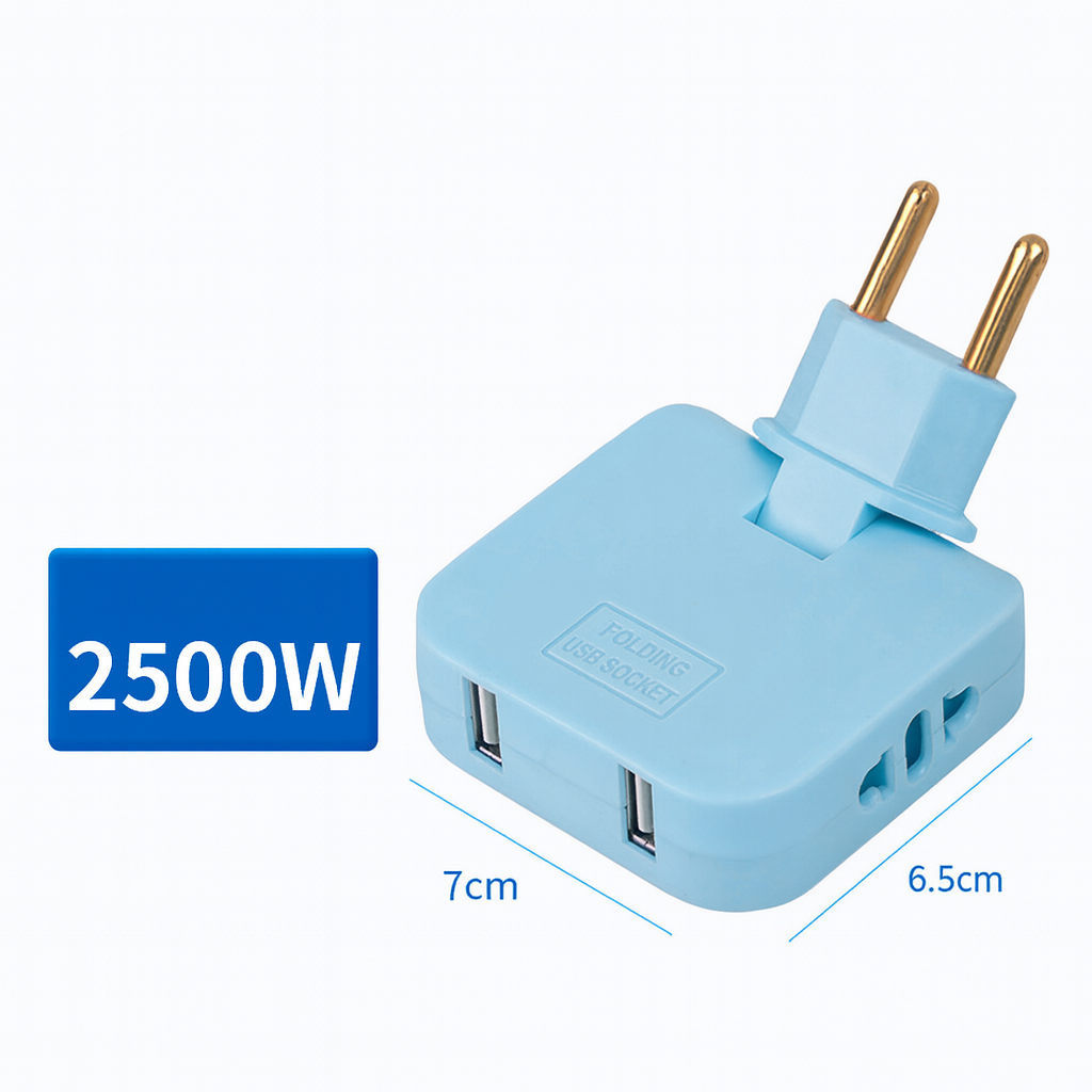180° Faltbarer EU USB-A Adapter