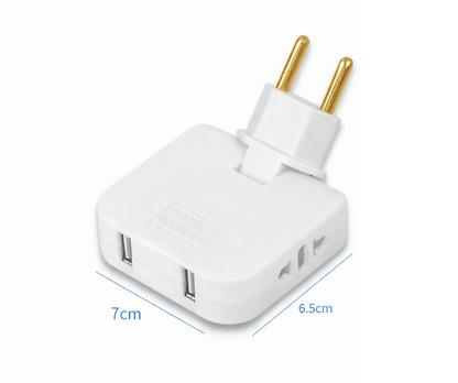 180° Faltbarer EU USB-A Adapter