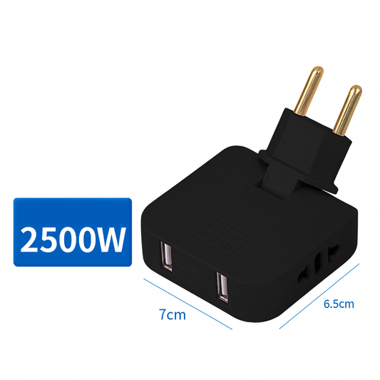 180° Faltbarer EU USB-A Adapter