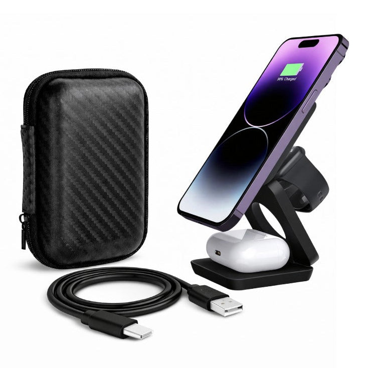 Faltbare 3-in-1 Kabellose Ladestation