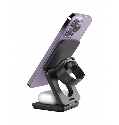 Faltbare 3-in-1 Kabellose Ladestation